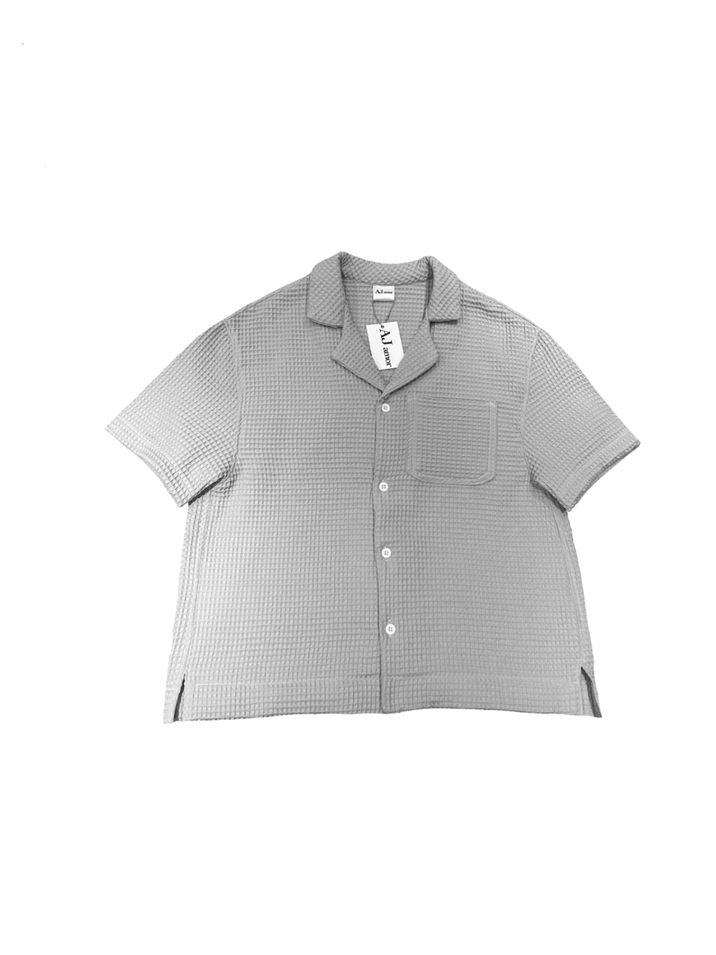 Block waffle shirt