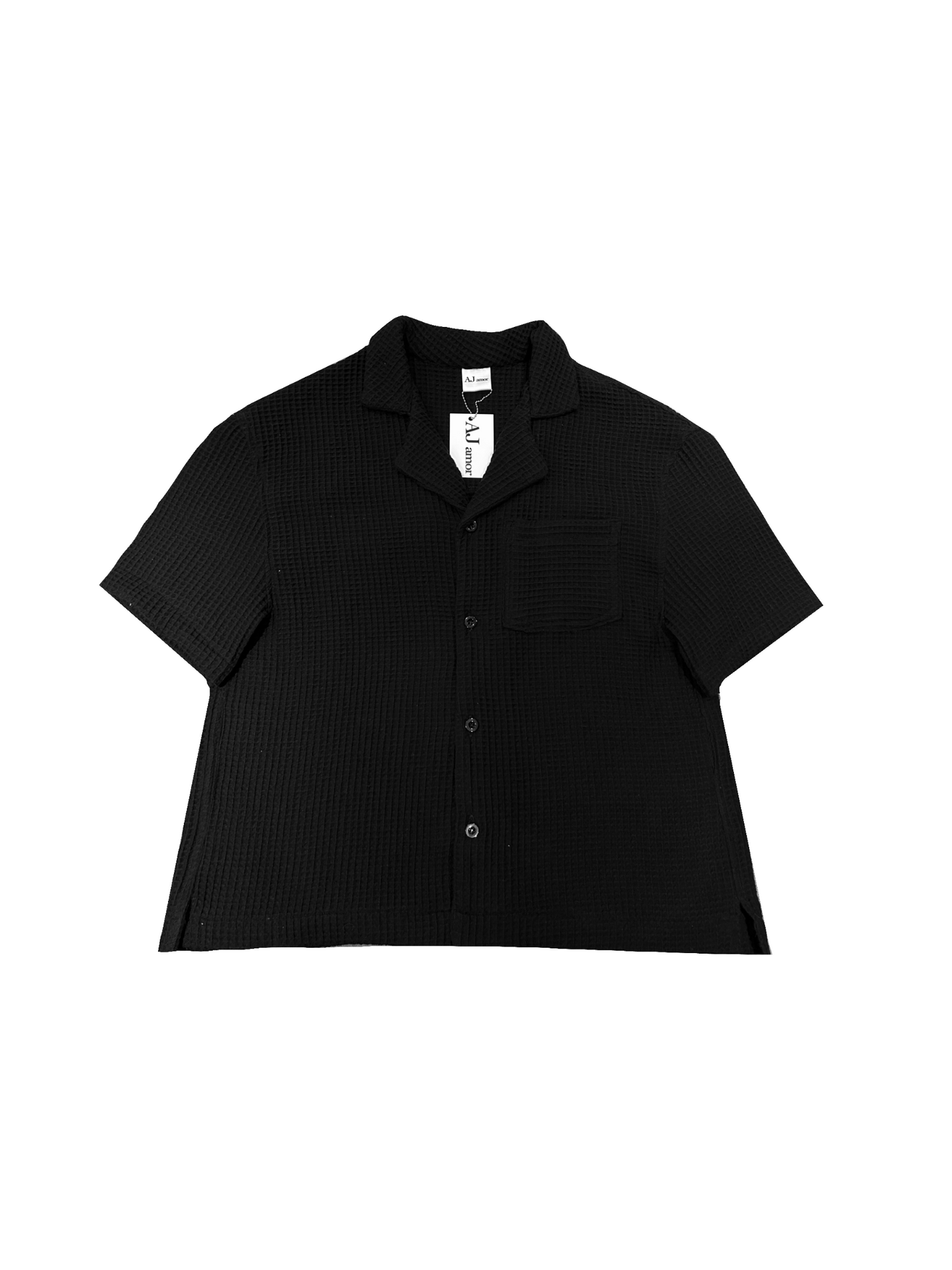 Block waffle shirt